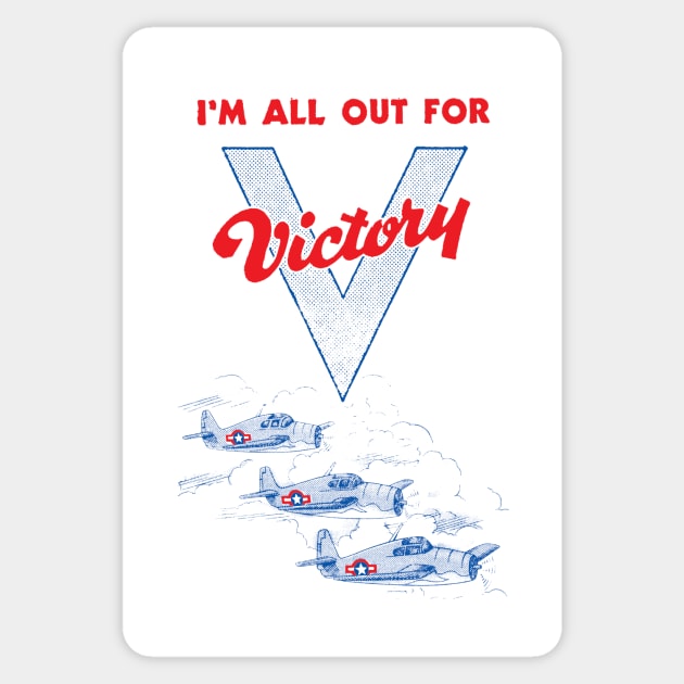 All Out For Victory Sticker by postlopez